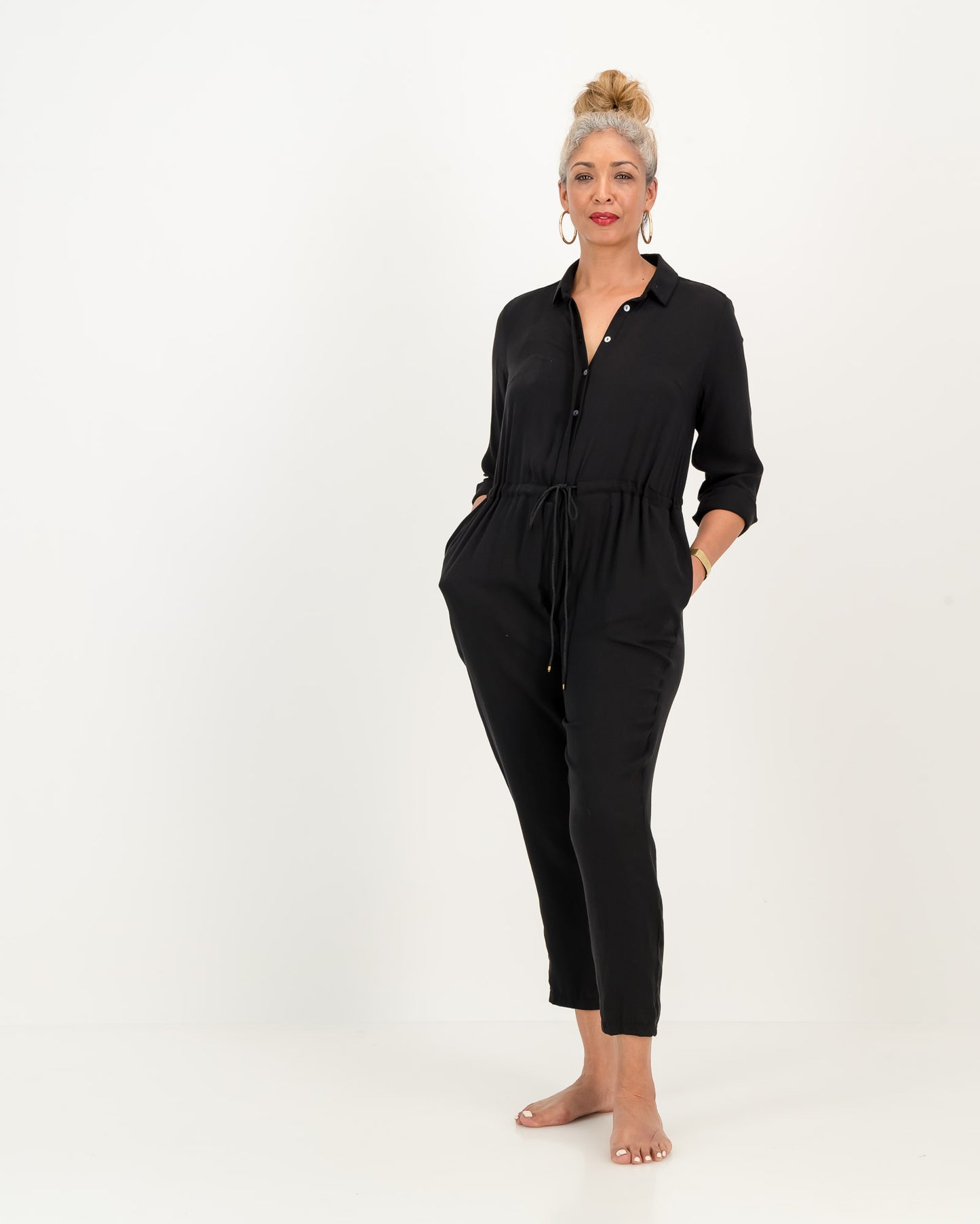 karen jumpsuit - black