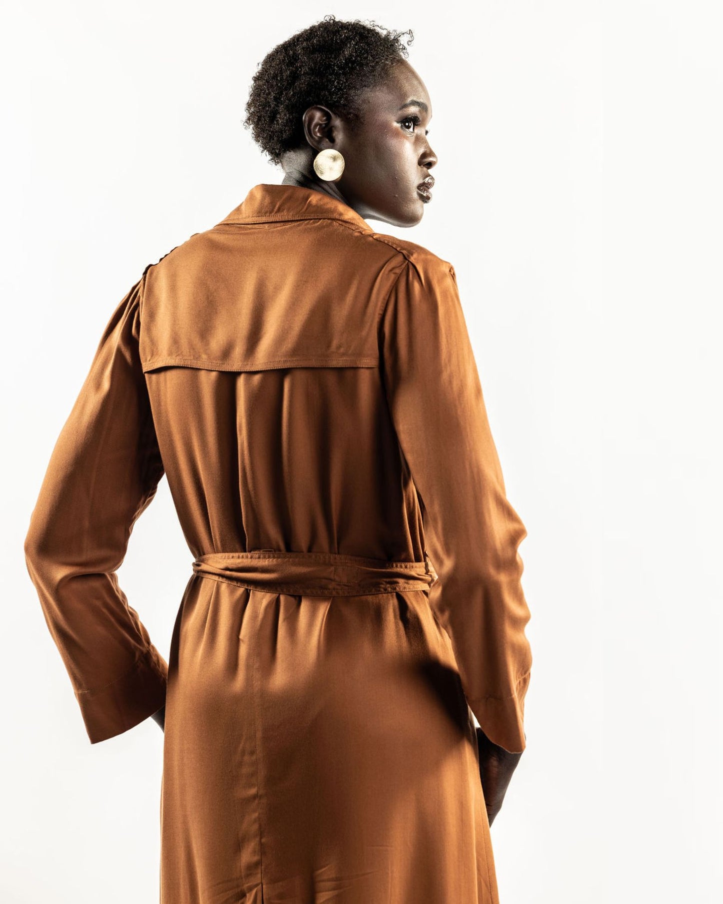 ilsa trench coat - rust