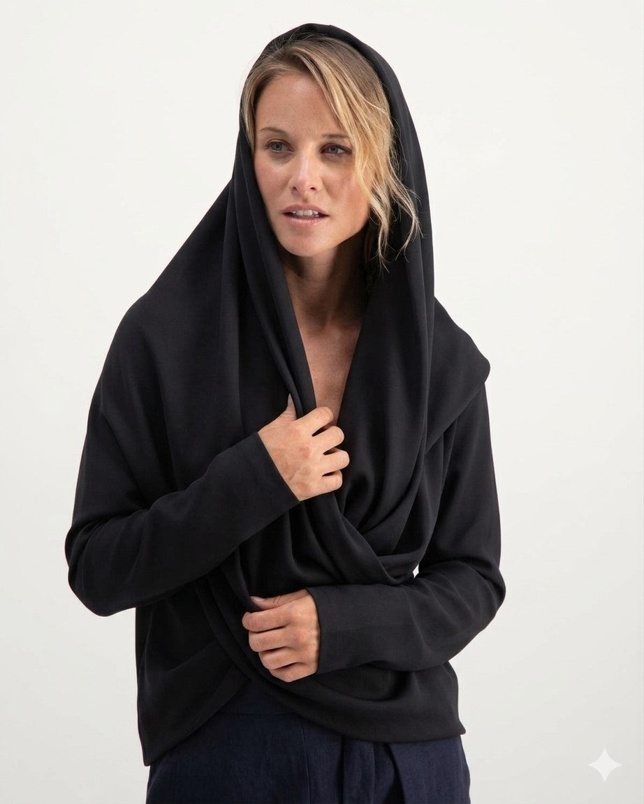 fiona wrap - black
