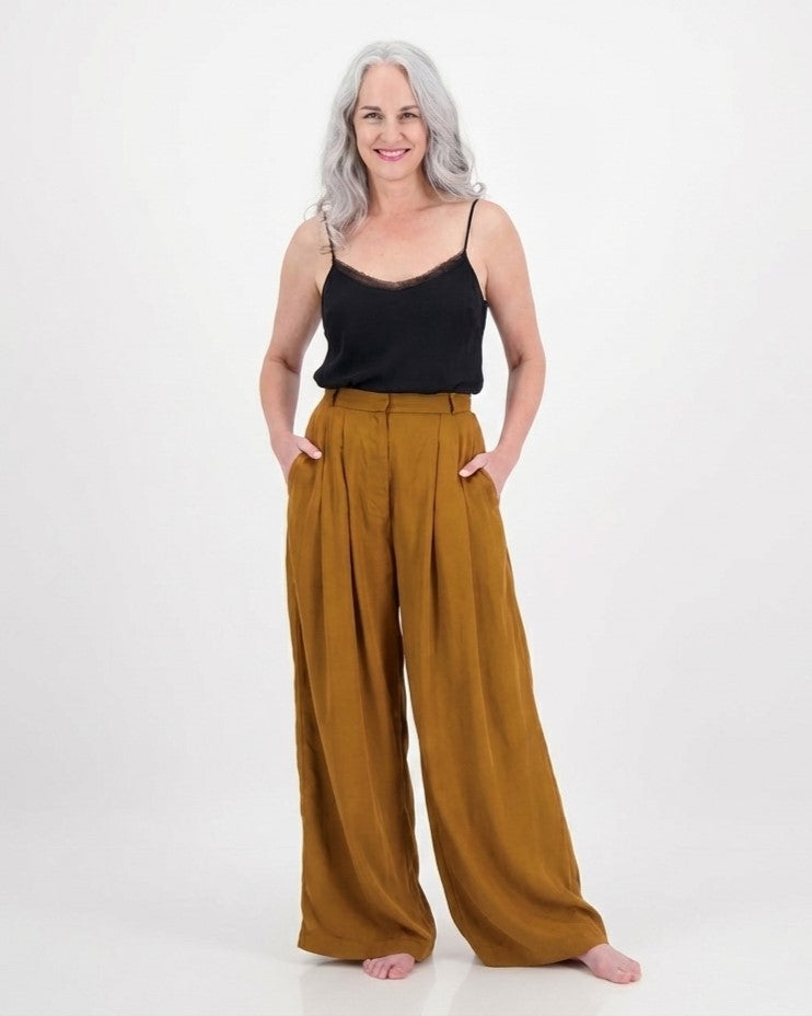 tencel katherine pants - toffee