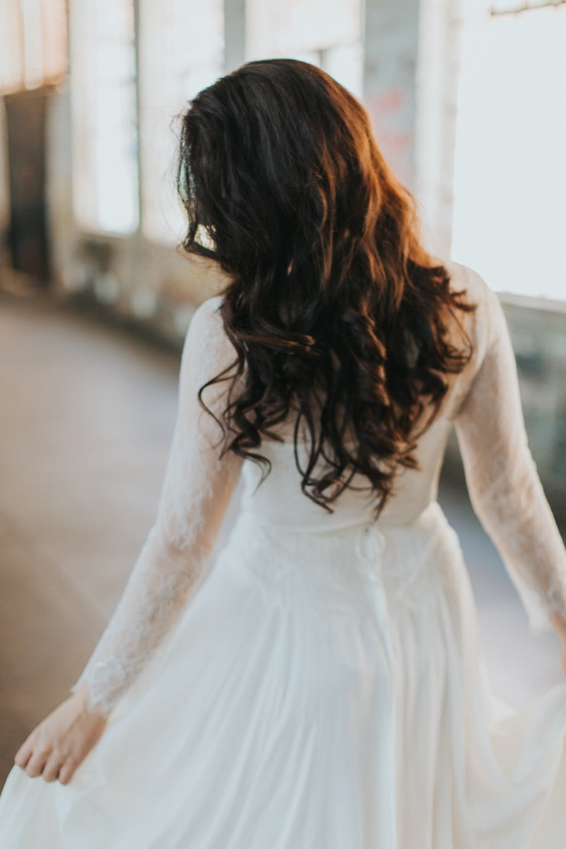 LUNAR joanna wedding gown, sustainable, eco fashion