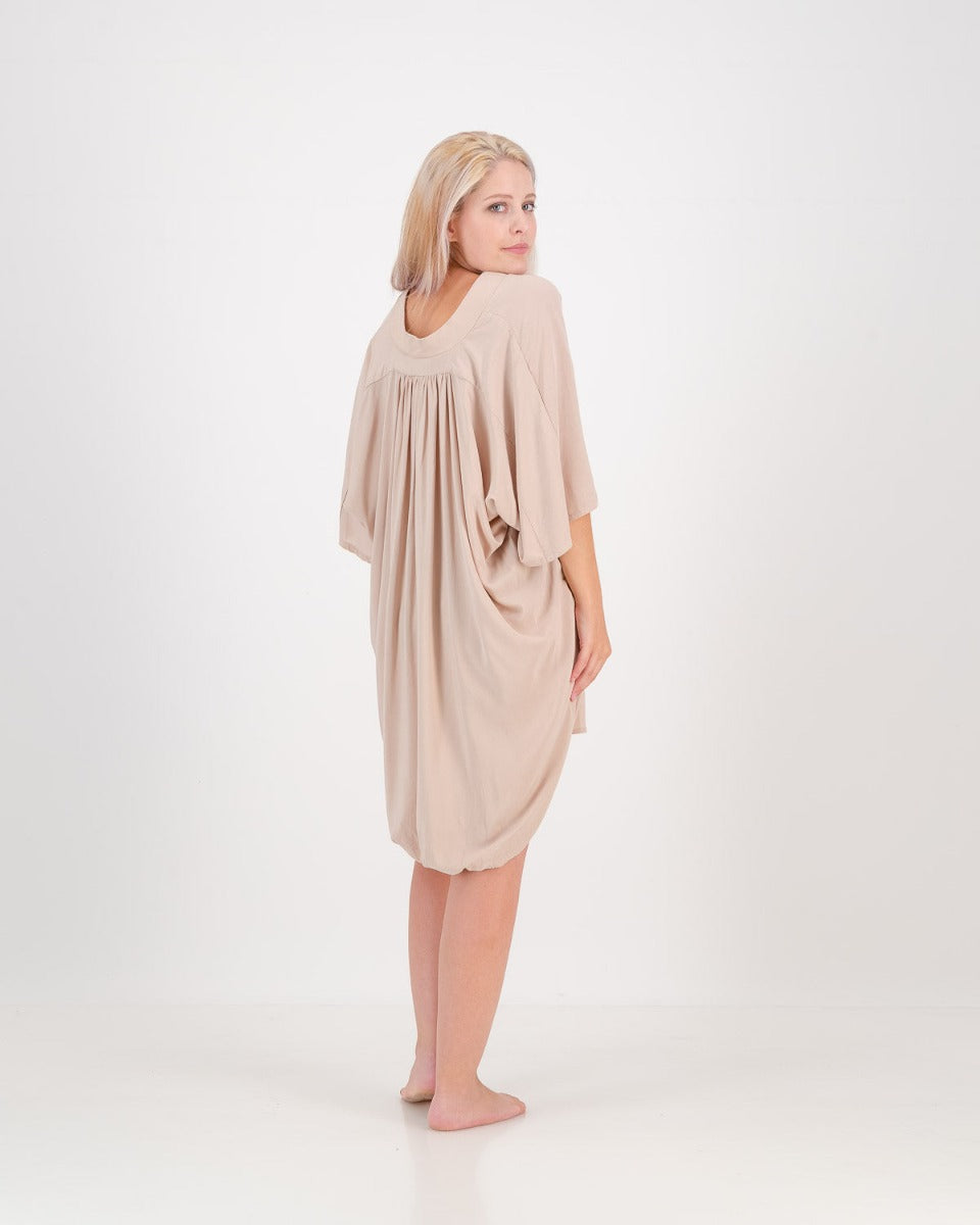 LUNAR, sahara summer kaftan - stone, eco fashion, sustainable