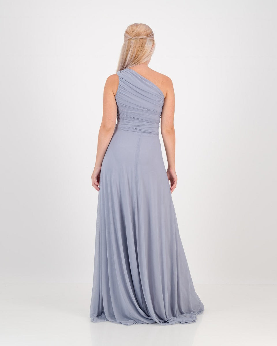 LUNAR clothing, One shoulder dress - blue mist, eco fashion, sustainable