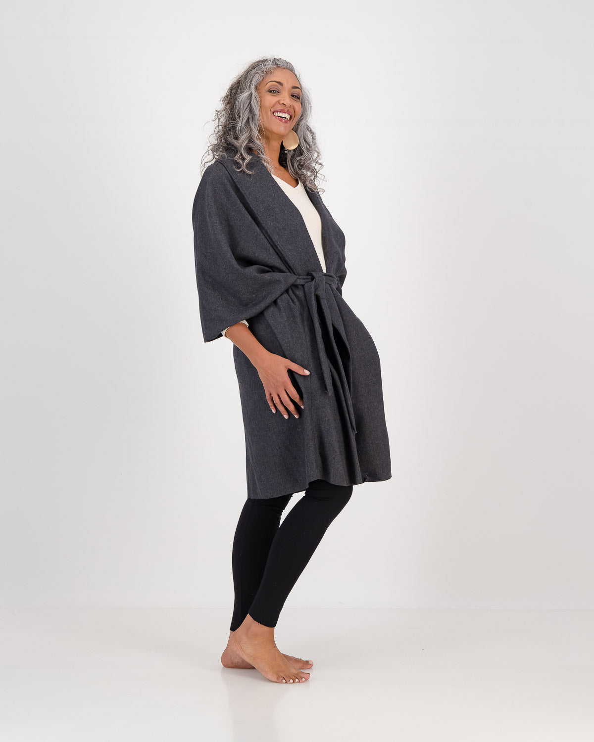 LUNAR, Cayla Cocoon Coat, eco fashion, sustainable