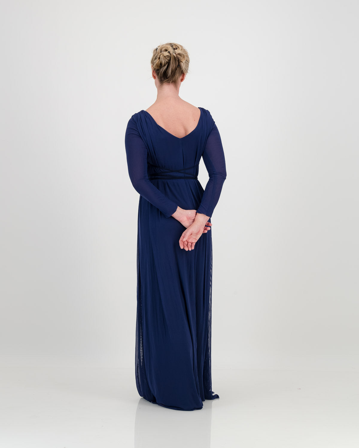 long sleeve cleo dress - navy