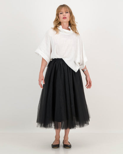 tulle tiana skirt - black