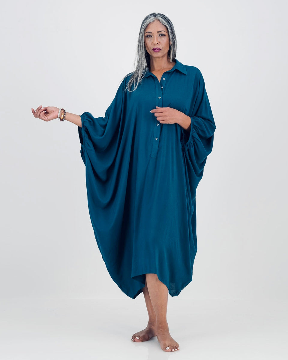 artist kaftan - sapphire blue