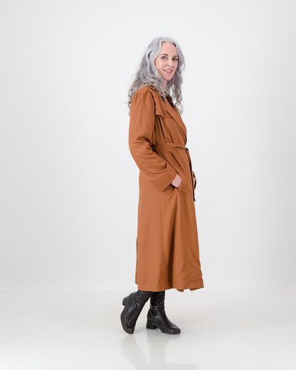 ilsa trench coat - rust