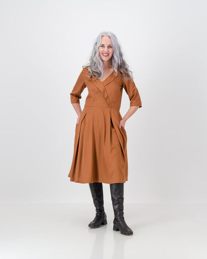 nkuli dress - rust