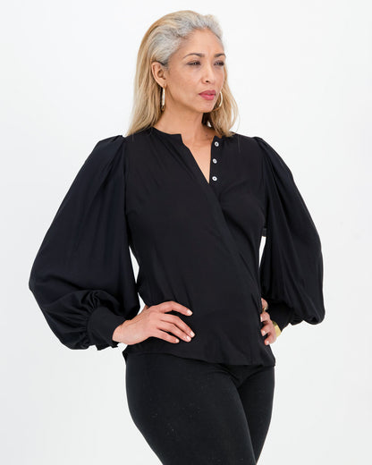 nivi blouse - black