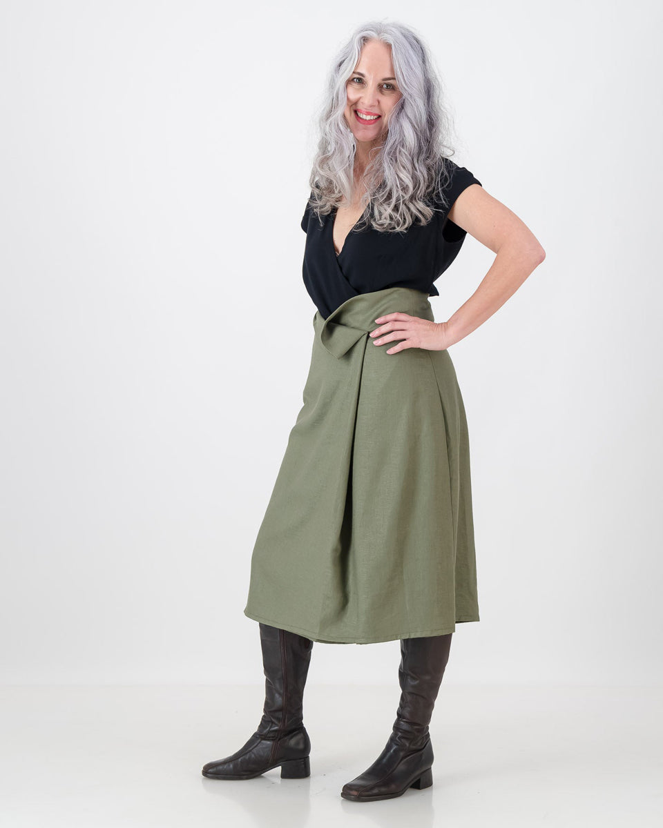 ophelia skirt - khaki green