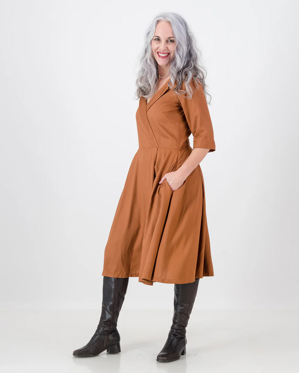 nkuli dress - rust