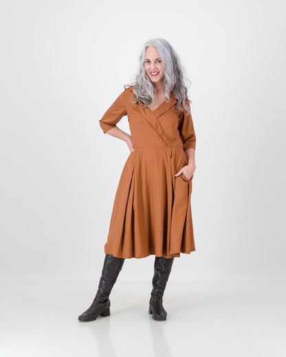 nkuli dress - rust