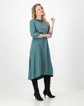 mila dress short - seafoam green