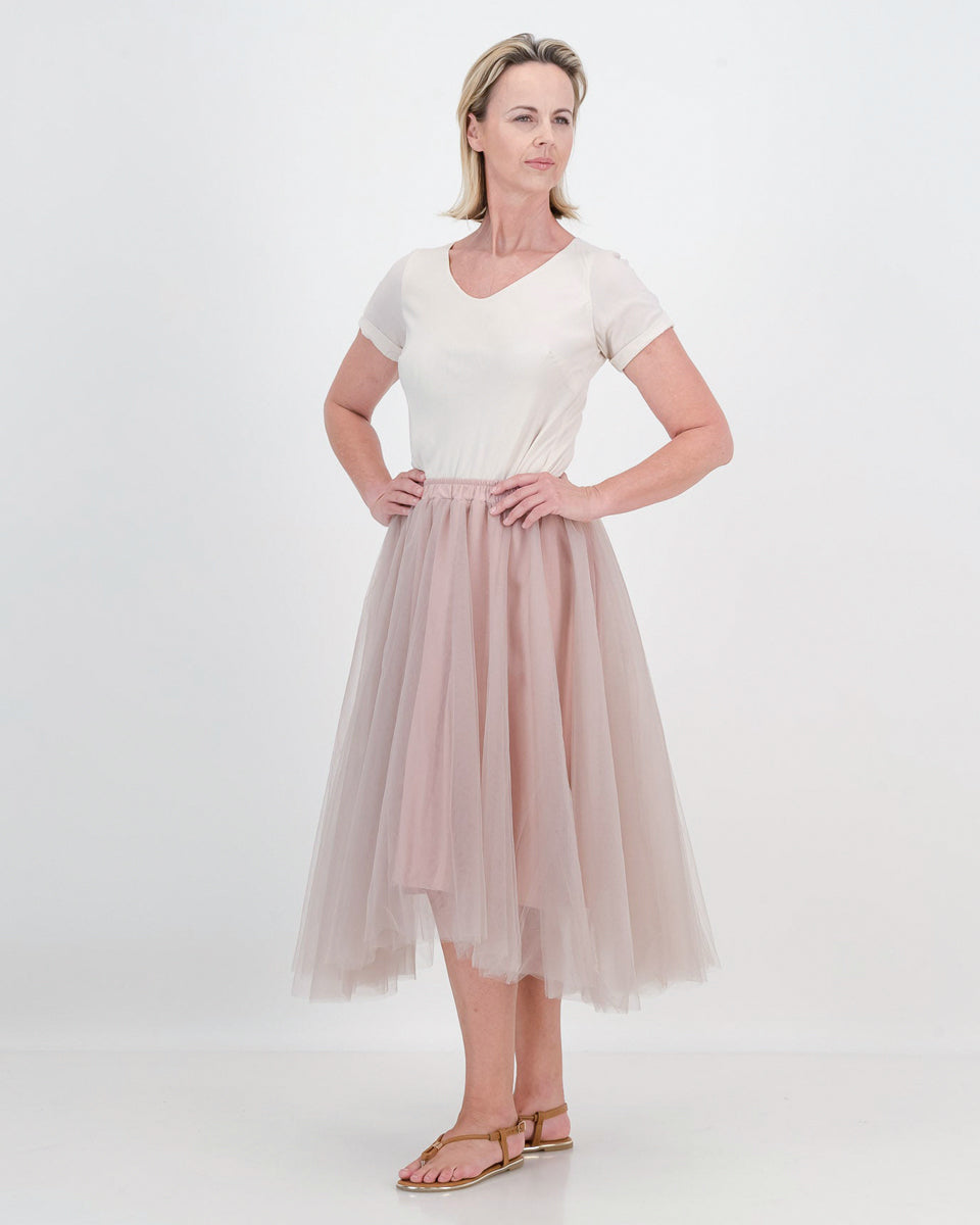 tulle tiana skirt - vintage rose