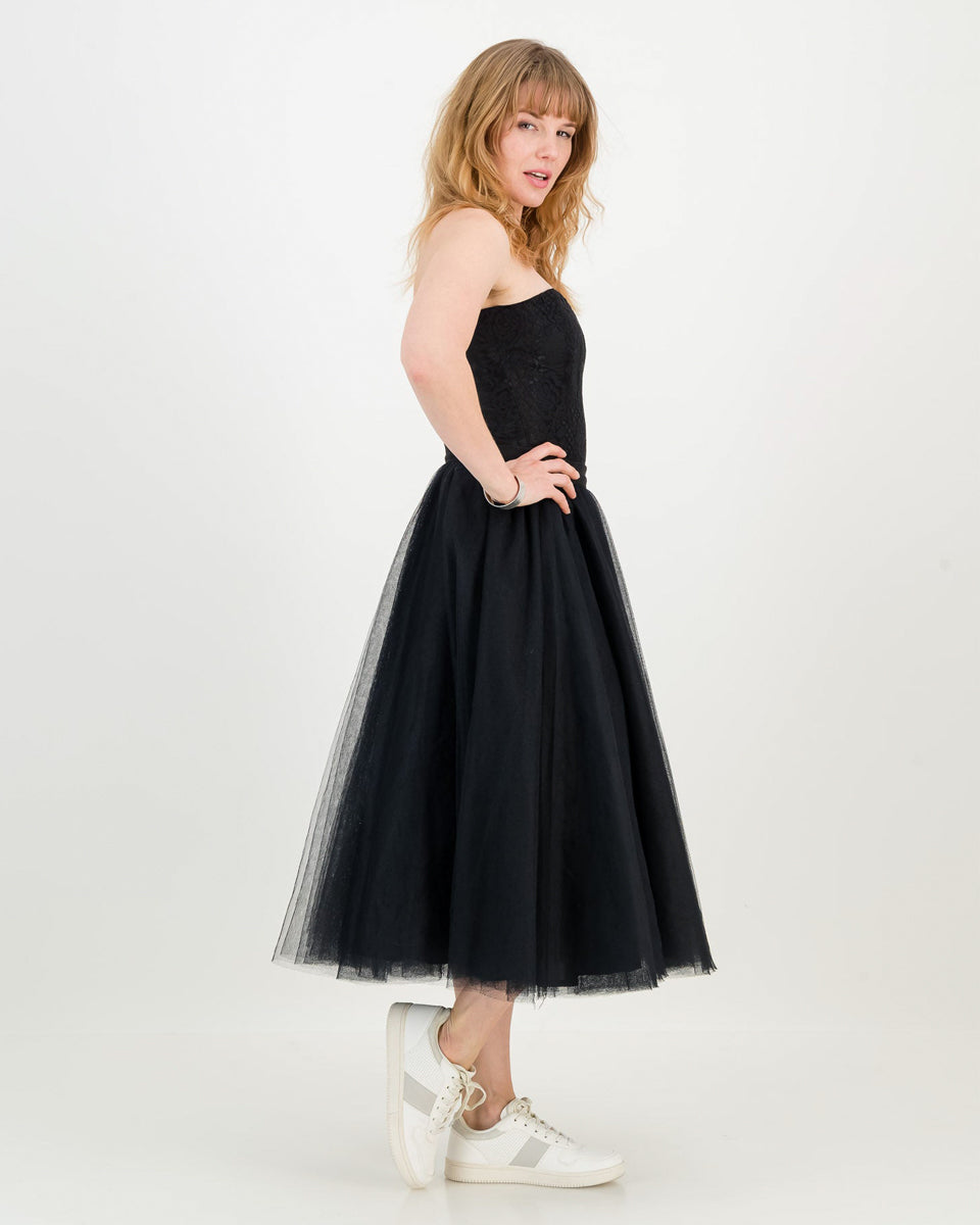 tulle tiana skirt - black