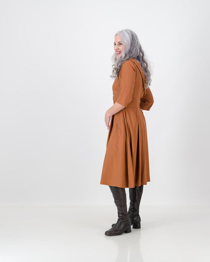 nkuli dress - rust