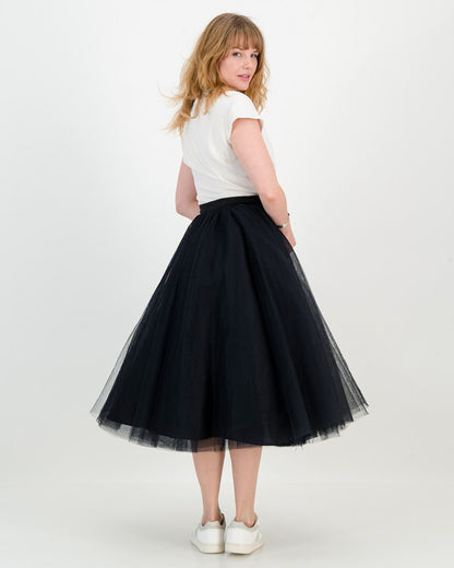 tulle tiana skirt - black