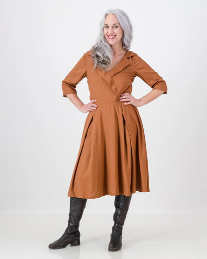 nkuli dress - rust