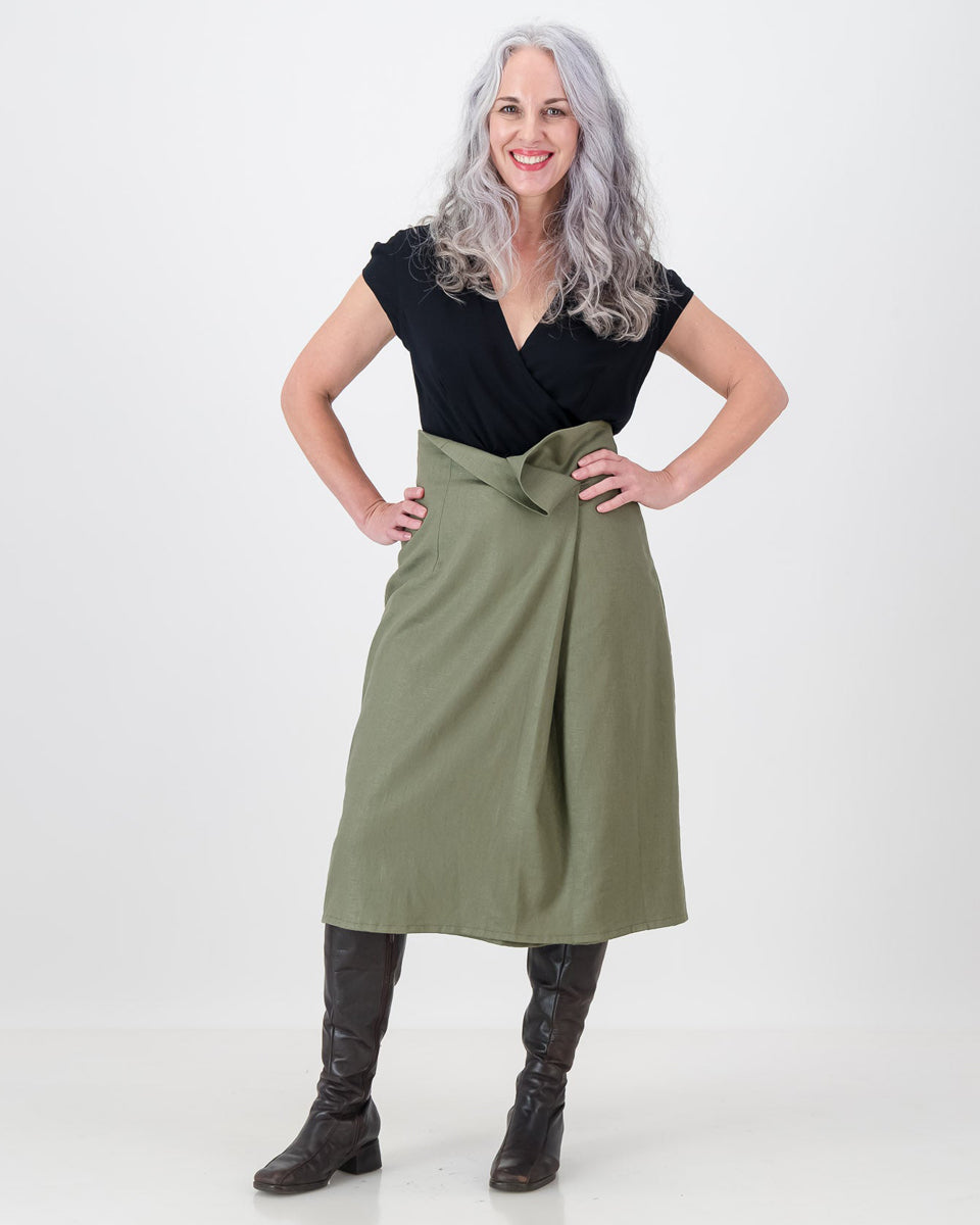 ophelia skirt - khaki green