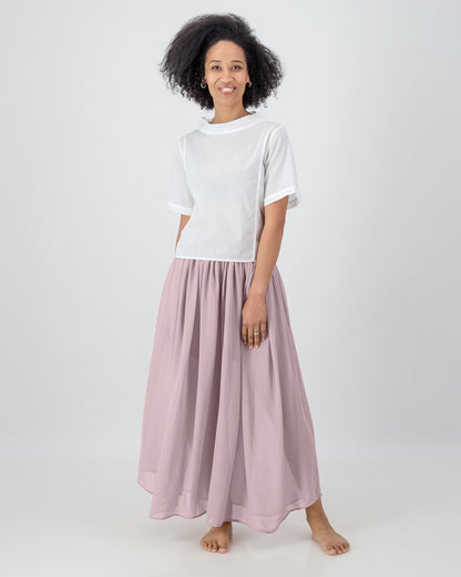 malaika chiffon pants - lilac