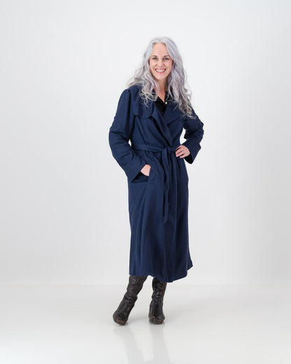 ilsa trench coat - navy