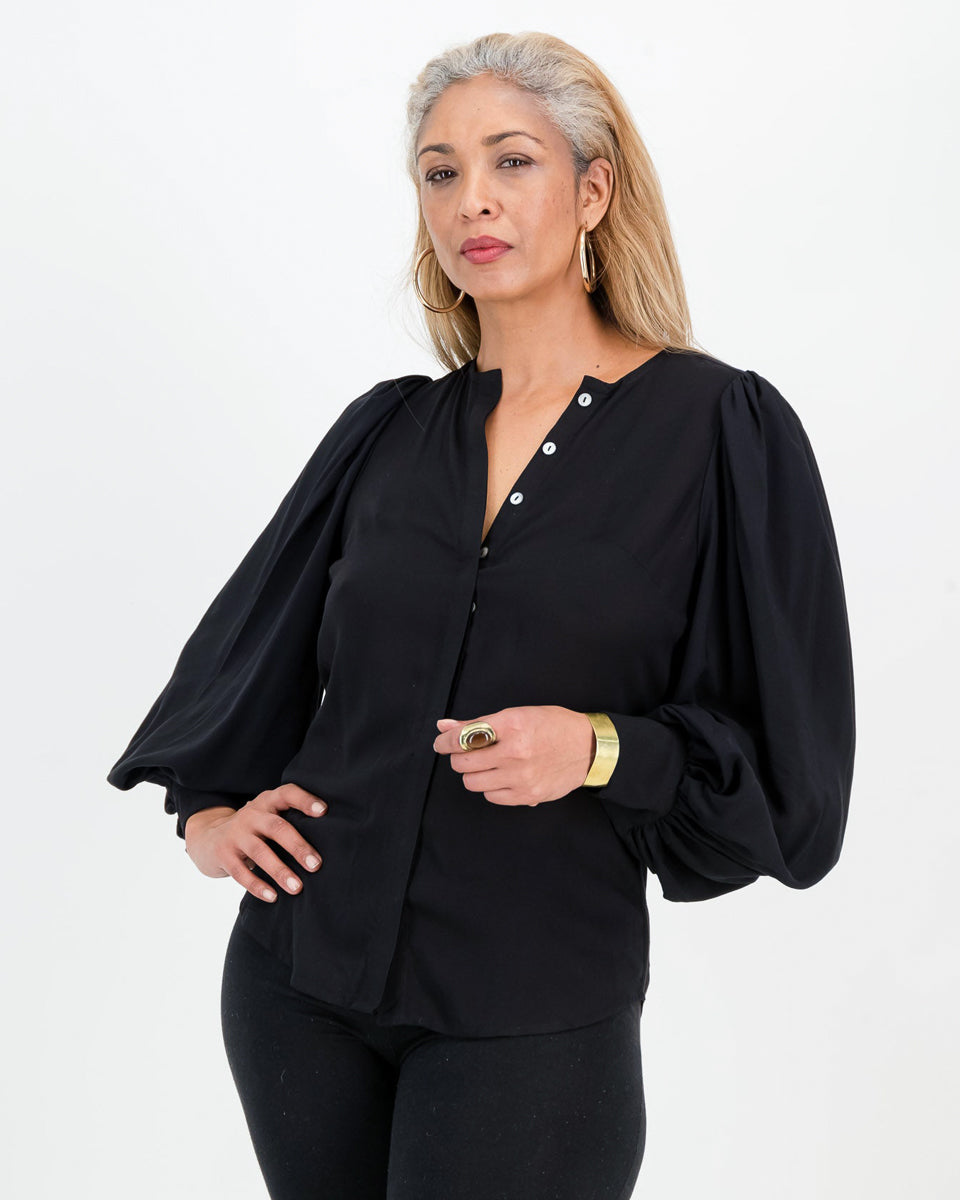 nivi blouse - black