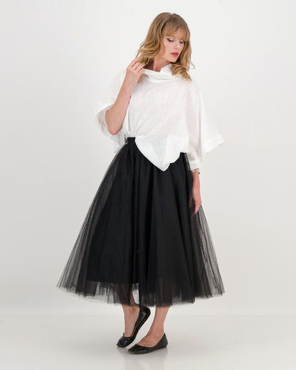 tulle tiana skirt - black