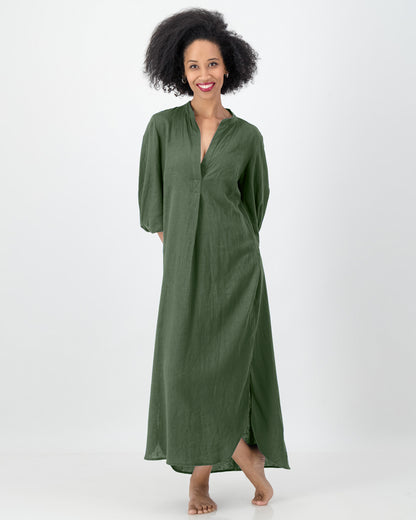 summer kurta dress- sage green