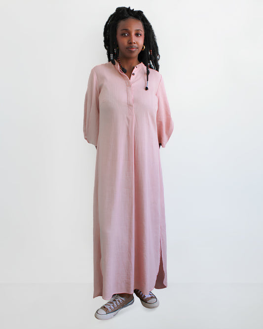 summer kurta dress- vintage rose