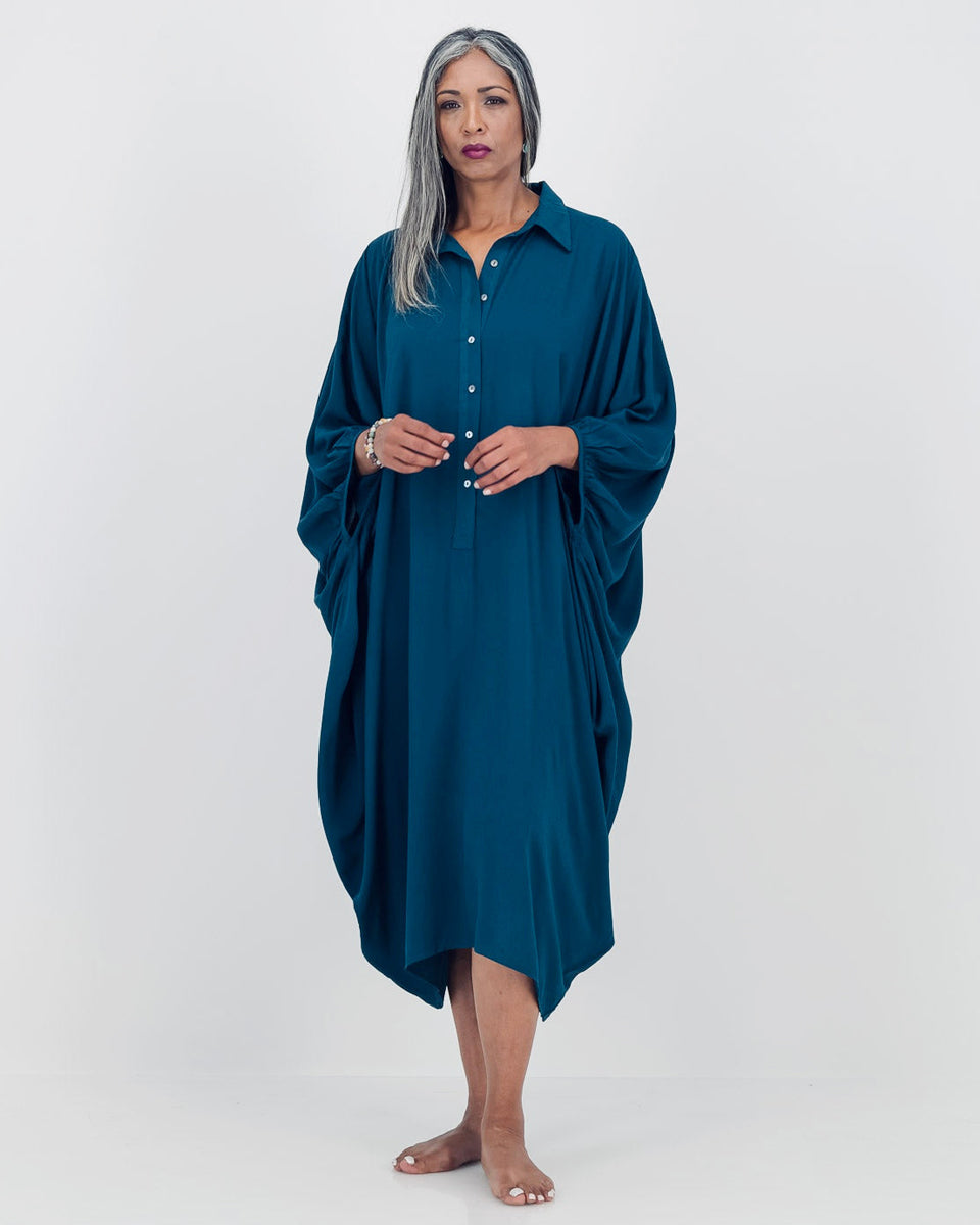 artist kaftan - sapphire blue