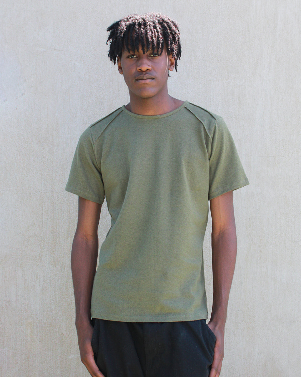 men's organic hemp T-shirt - green