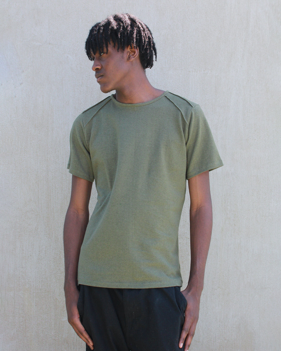 men's organic hemp T-shirt - green