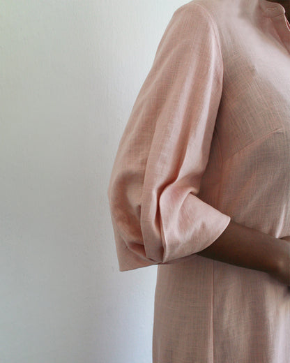 summer kurta dress- vintage rose