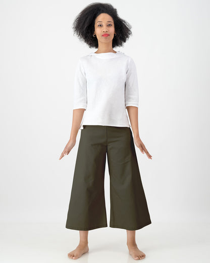 caity culottes- khaki