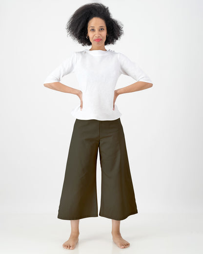 caity culottes- khaki