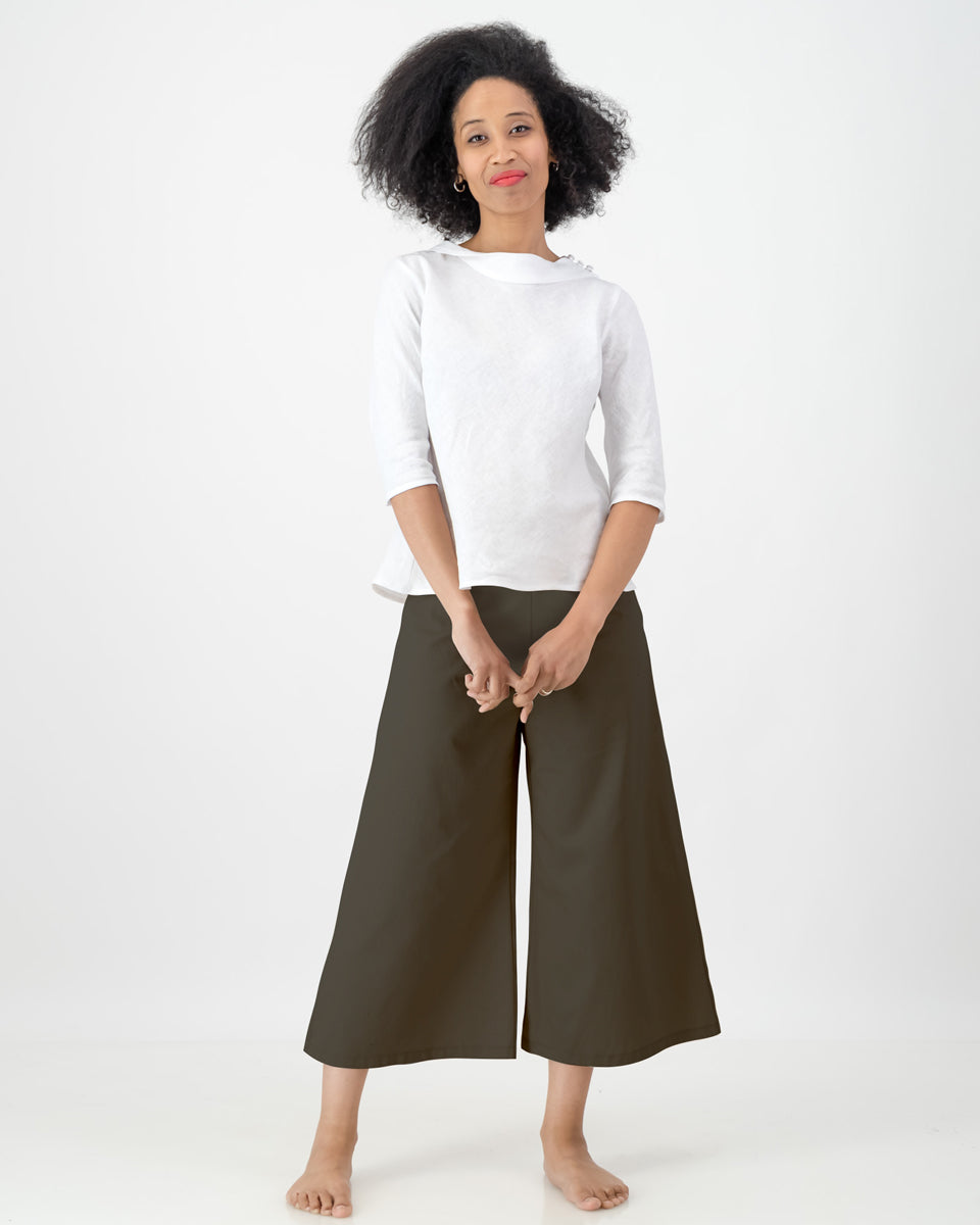 caity culottes- khaki