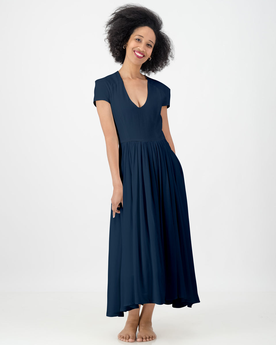 lindi dress- navy