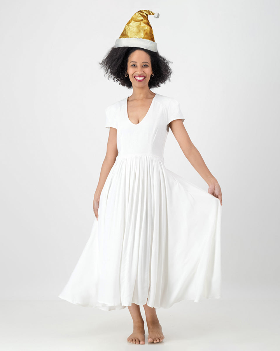 lindi dress- white