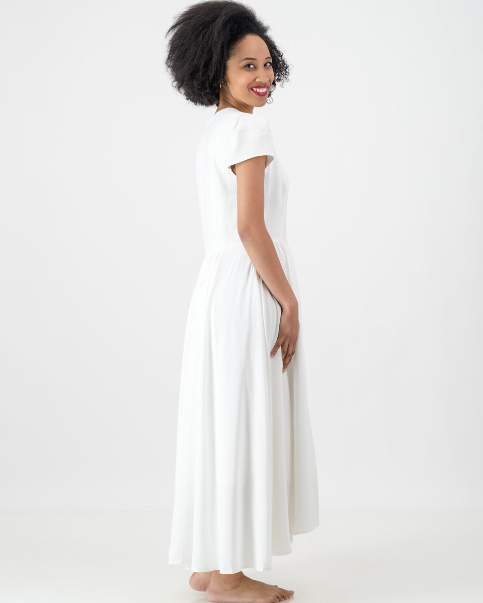 lindi dress- white