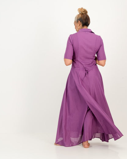gail shirt dress - purple