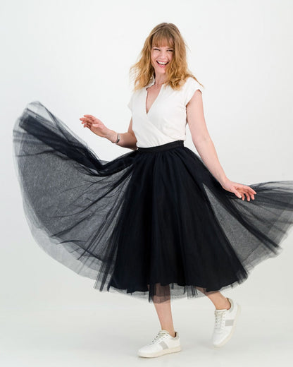 tulle tiana skirt - black