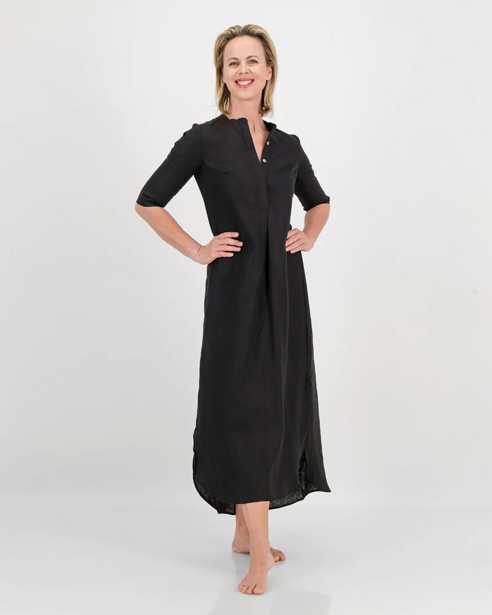 kurta dress - black
