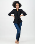 lia blouse - black