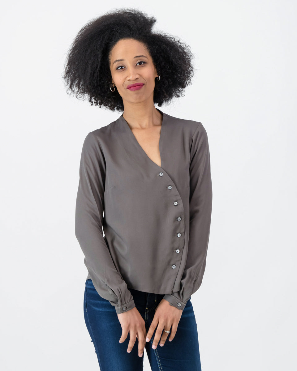 ingrid blouse - khaki