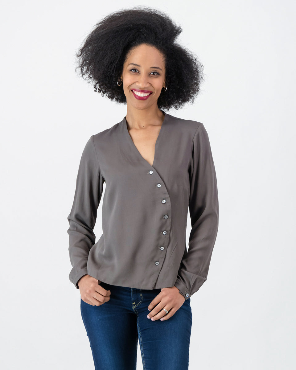 ingrid blouse - khaki