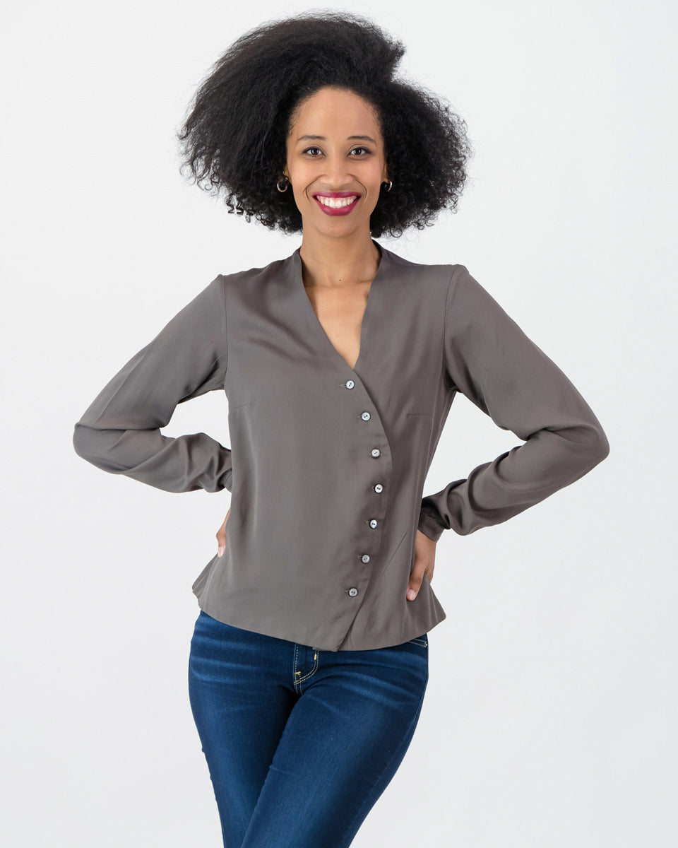 ingrid blouse - khaki