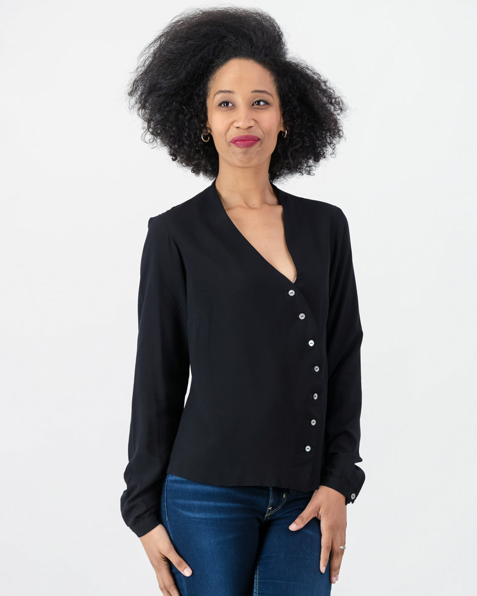 ingrid blouse - black