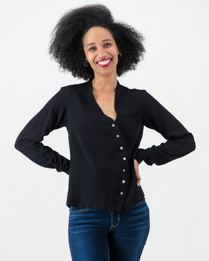 ingrid blouse - black