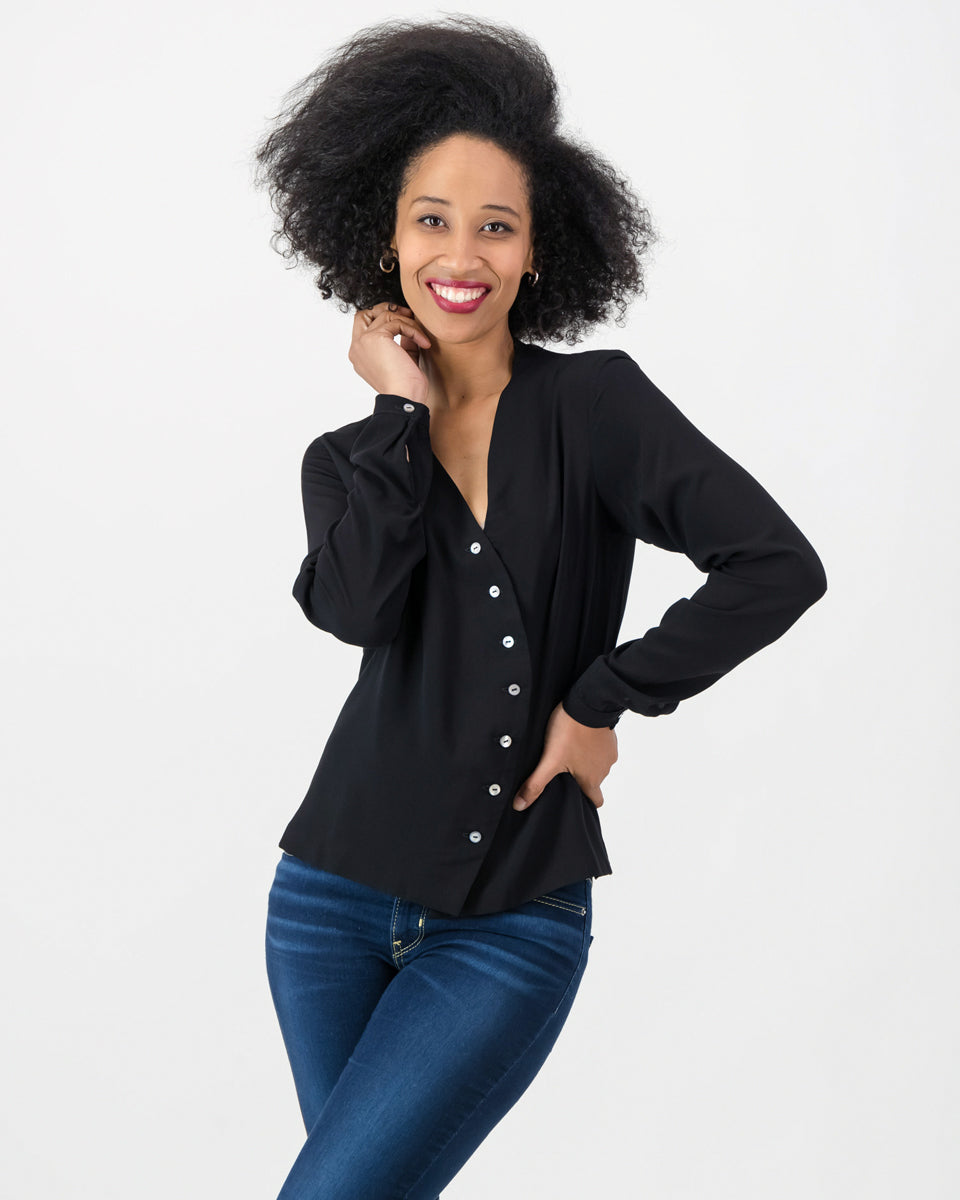 ingrid blouse - black